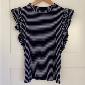 Banana Republic Navy striped top size small